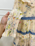 Ladies Vintage Frill Layered V-Neck Long Sleeves Sundress